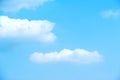 There are two clouds floating in the blue skyÃ¯Â¼Åwhich can be used as the background.