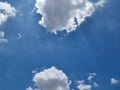 sunny day sky high abstract outdoor clouds blue background in summer gradient light. beautiful bright cloud and calm fresh wind