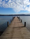 Sunny day at the starnberger lake - bavaria germany