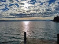 Sunny day at the starnberger lake - bavaria germany