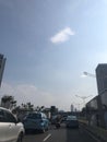 Sunny Day Street View in Sudirman Central Jakarta