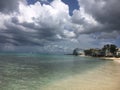 Storm Clouds brewing over Barbados Ocean