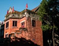 a uniquely designed European style building with a hundred years of history. Wuhan, China. Royalty Free Stock Photo