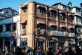 a uniquely designed European style building with a hundred years of history. Wuhan, China. Royalty Free Stock Photo