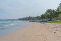 Sunny day at Uppuveli Beach at Trincomalee, Sri Lanka Royalty Free Stock Photo