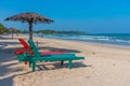 Sunny day at Uppuveli Beach at Trincomalee, Sri Lanka Royalty Free Stock Photo