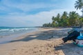 Sunny day at Uppuveli Beach at Trincomalee, Sri Lanka Royalty Free Stock Photo