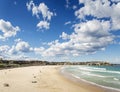 Sunny day view of bondi beach in sydney australia Royalty Free Stock Photo