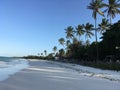 Sunny day walking along Jambiani beach