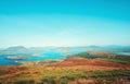 Sunny day in West Ireland Atlantic Coast in Valentia Island.