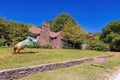 Sunny exterior view of the Clinton House Museum