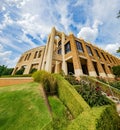 Sunny exterior view of the College of Allied Health of University of Oklahoma