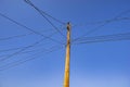 Sunny exterior view of the Electric Power Pole