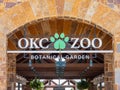 Sunny exterior view of the entrance of OKC Zoo