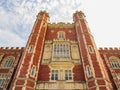 Sunny exterior view of the Evans Hall of University of Oklahoma