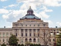 Sunny exterior view of the Library of Congress Royalty Free Stock Photo