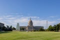 Sunny exterior view of the Oklahoma State Capitol