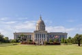 Sunny exterior view of the Oklahoma State Capitol Royalty Free Stock Photo