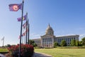 Sunny exterior view of the Oklahoma State Capitol Royalty Free Stock Photo