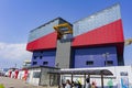 Sunny exterior view of the Osaka Aquarium Kaiyukan