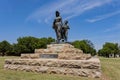 Sunny exterior view of the Pioneer Woman Statue