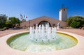 Sunny exterior view of the Robert Mondavi Winery