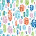 Sunny Forest-Virgin Forest illustration seamless Repeat Pattern Background