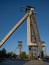 C-mine, old mining site with Headgear towers in Genk, Belgium Royalty Free Stock Photo