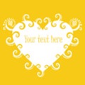 Sunny heart banner.