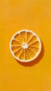 Sunny imagery orange slice evokes the warmth of sunlight Royalty Free Stock Photo