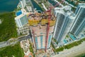 Aerial image of the Ritz Carlton Residences Sunny Isles Beach ne Royalty Free Stock Photo