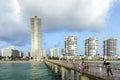 people at fishing Pier in Sunny Isles Beach , Florida