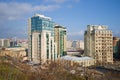 A sunny January day over modern Baku. Azerbaijan