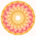 Sunny mandala Royalty Free Stock Photo