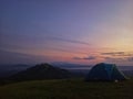 A sunny morning on the Birah hill, Tanah Laut, South Kalimantan Royalty Free Stock Photo