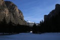 Sunny morning in the Langental Valley, Wolkenstein Royalty Free Stock Photo