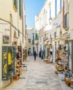 Sunny morning in Otranto, province of Lecce in the Salento peninsula, Puglia, Italy. Royalty Free Stock Photo