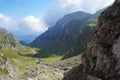 Sunny morning in the Romania mountains