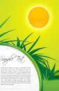 Sunny nature card Royalty Free Stock Photo