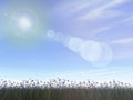 Sunny nature - 3D render