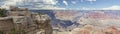 Sunny panorama of a Grand Canyon Royalty Free Stock Photo