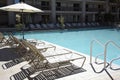 Sunny poolside waiting for guests