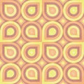 Sunny Retro Pattern (leaf) Royalty Free Stock Photo