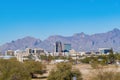 Sunny scene cityscape from the highway 10