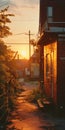 Sunny Scenery: Capturing The Photorealistic Glow Of Sunset Through Windows