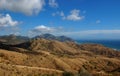 Sunny September day on the mountain coast of the Black Sea.