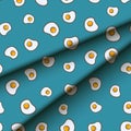 Sunny side up eggs funny doodle pattern for wrapping paper, scrap book, wallpaper, clothes, fabric etc