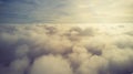 Sunny sky abstract background, beautiful cloudscape, on the heaven, view over white fluffy clouds, freedom Royalty Free Stock Photo