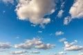 Sunny sky abstract background, beautiful cloudscape, on the heaven, view over white fluffy clouds, freedom concept. Aerial view of Royalty Free Stock Photo