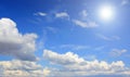 Sunny sky background Royalty Free Stock Photo